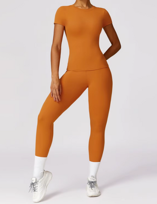 2x Damen Sport Set – T-Shirt & Leggings