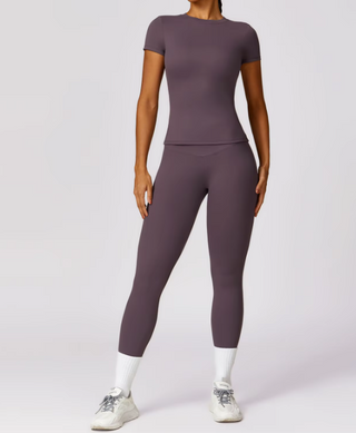 2x Damen Sport Set – T-Shirt & Leggings